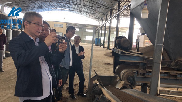 北京客户来凯莱参观考察陶粒滤料